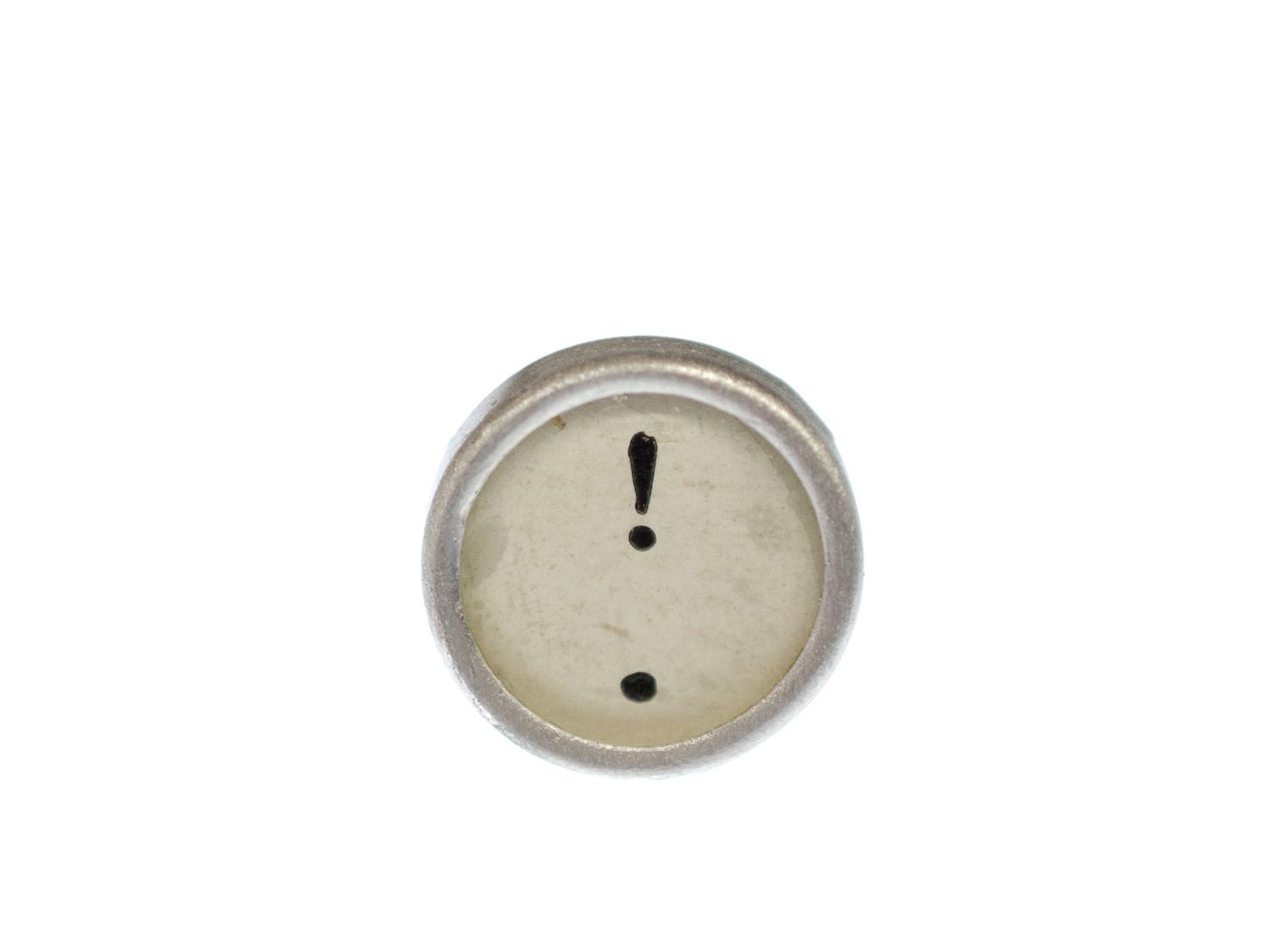 Schreibmaschinentaste Brosche Miniblings Pin Anstecker Button Ausrufezeichen Weiß Schreibmaschinentaste Brosche Miniblings Pin Anstecker Button Ausrufezeichen Weiß von Miniblings