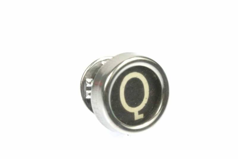 Schreibmaschinentaste Wunschbuchstabe Brosche Miniblings Button Initialen Swz von Miniblings