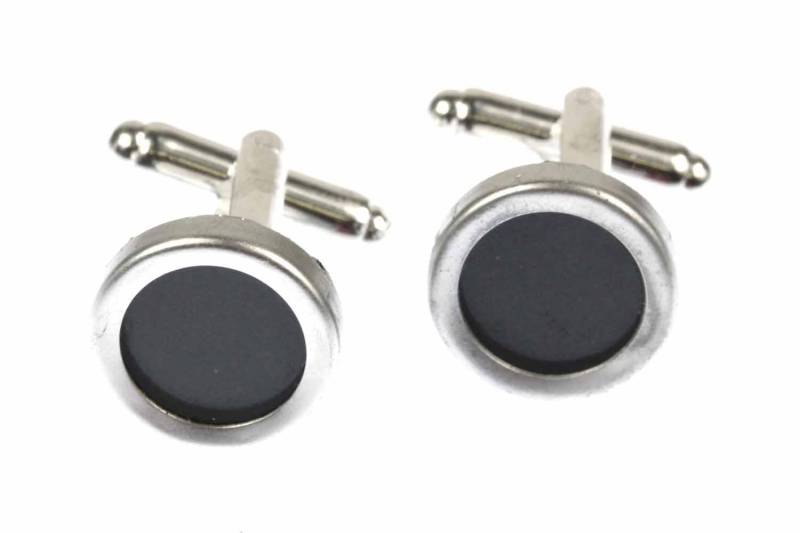 Schwarze Tasten Manschettenknöpfe Vintage Schreibmaschinentaste Miniblings Retro von Miniblings