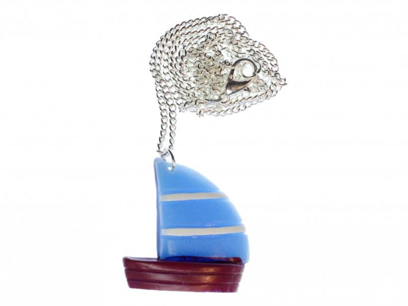 Segelboot Segelschiff Kette Miniblings 60cm Schiff Boot Segeln Schiffchen 3D von Miniblings