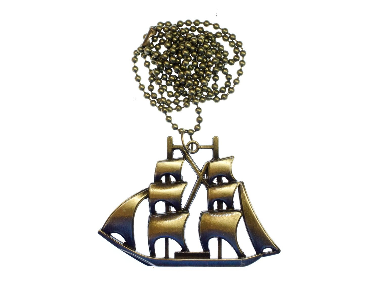Segelschiff Kette Halskette Miniblings Segelboot Piratenboot 80cm Schiff Bronze Segelschiff Kette Halskette Miniblings Segelboot Piratenboot 80cm Schiff Bronze von Miniblings