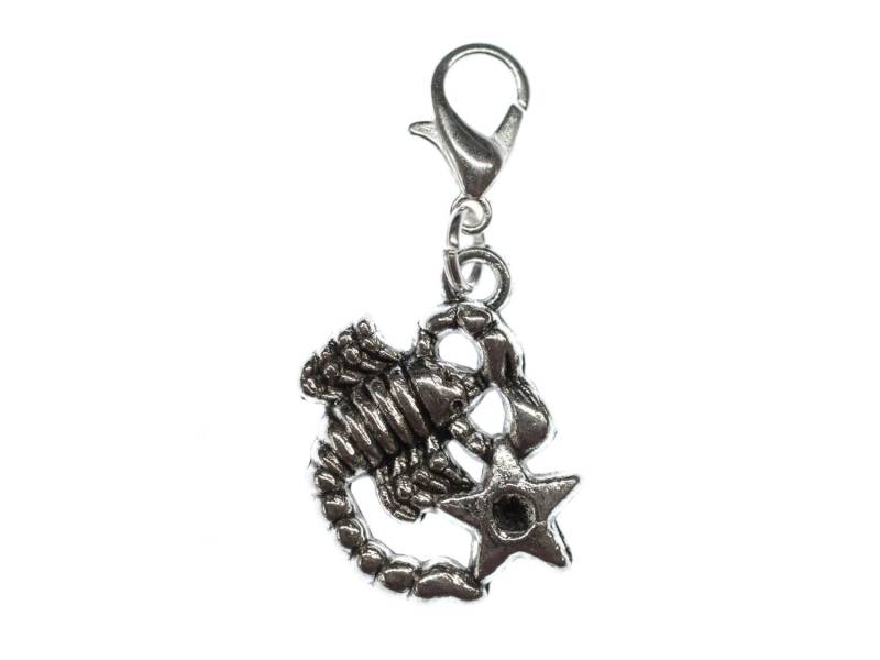 Skorpion Charm Miniblings Anhänger Bettelanhänger Stern Sternzeichen Horoskop von Miniblings