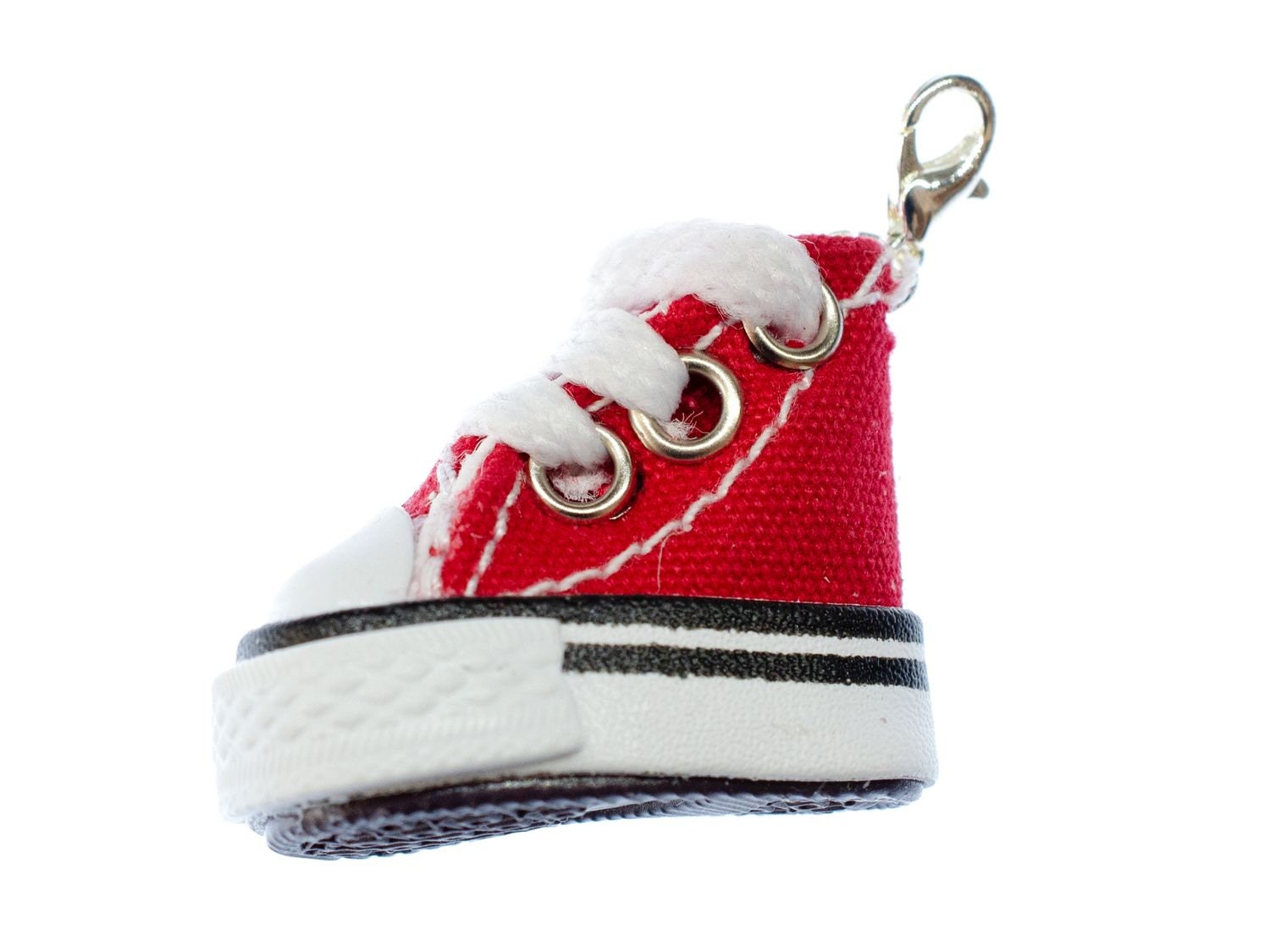 Sneakers Turnschuh Charm Miniblings Anhänger Bettelanhänger Schuhe Stoff Rot von Miniblings