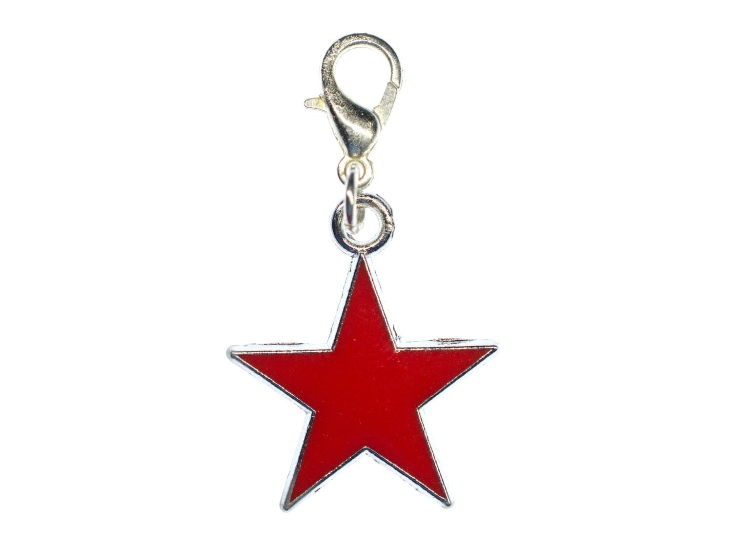 Stern Charm Anhänger Bettelarmband Miniblings Sterne Star Weihnachten Rot von Miniblings