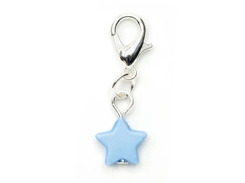 Stern Charm Miniblings Anhänger Star Glück Weihnachten Winter Advent Klein Blau Stern Charm Miniblings Anhänger Star Glück Weihnachten Winter Advent Klein Blau von Miniblings