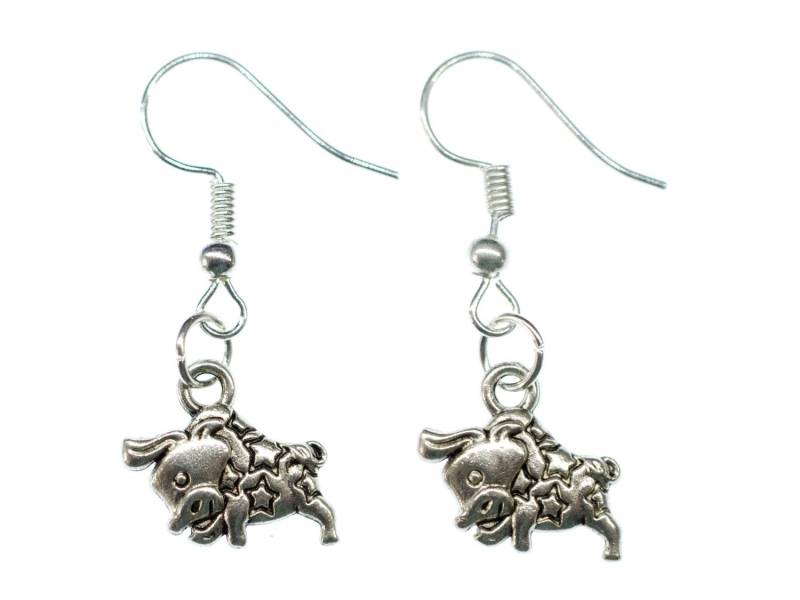 Stier Ohrringe Miniblings Hänger Sternzeichen Sternbild Astrologie Klein von Miniblings