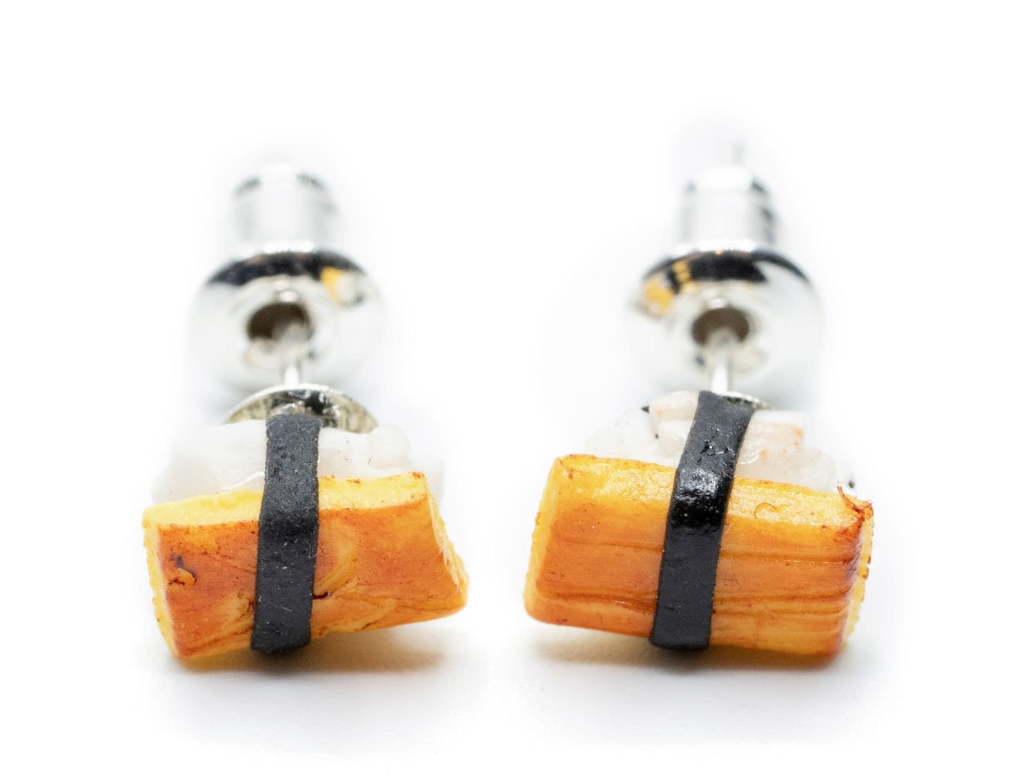 Sushi Ohrstecker Stecker Ohrringe Miniblings Handarbeit Japan Nigiri Tamago F von Miniblings