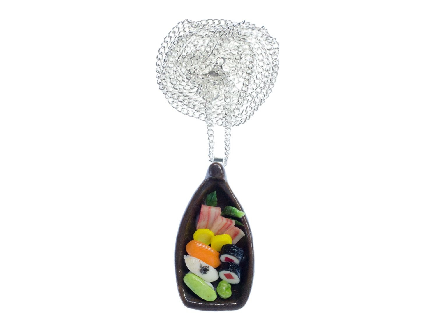 Sushi Schiff Kette Miniblings Spezialität Japan Kawaii Essen Asien 80cm Fisch von Miniblings