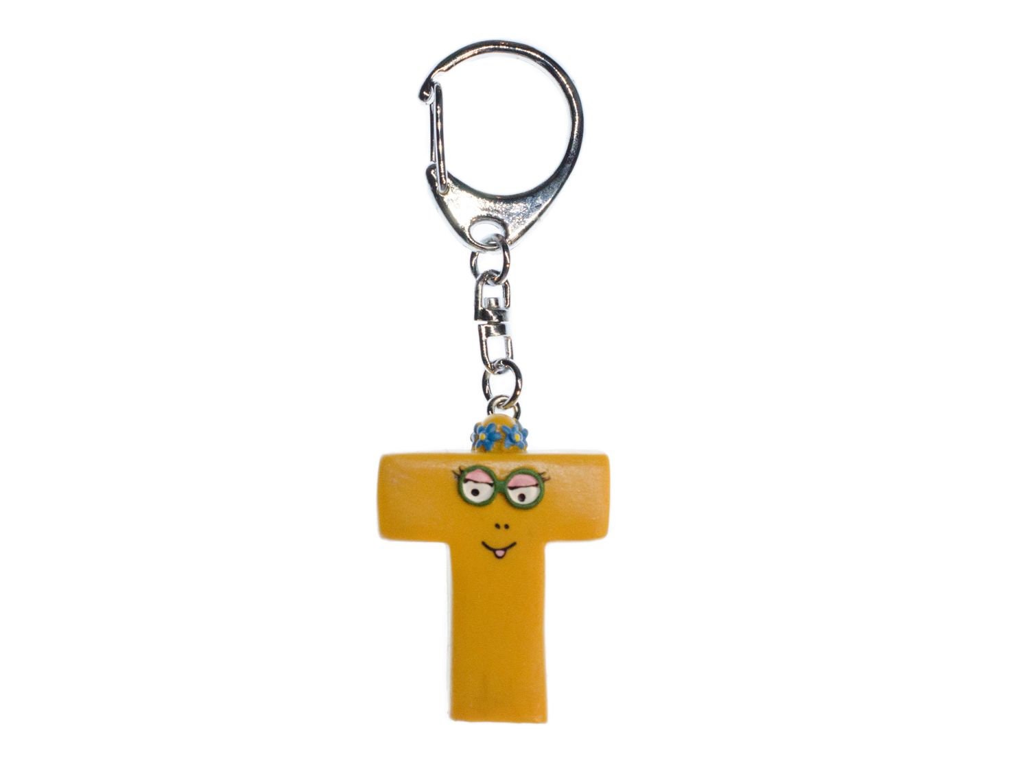T Barbapapa Schlüsselanhänger Miniblings Anhänger Buchstabe Initiale Gelb Braun T Barbapapa Schlüsselanhänger Miniblings Anhänger Buchstabe Initiale Gelb Braun von Miniblings