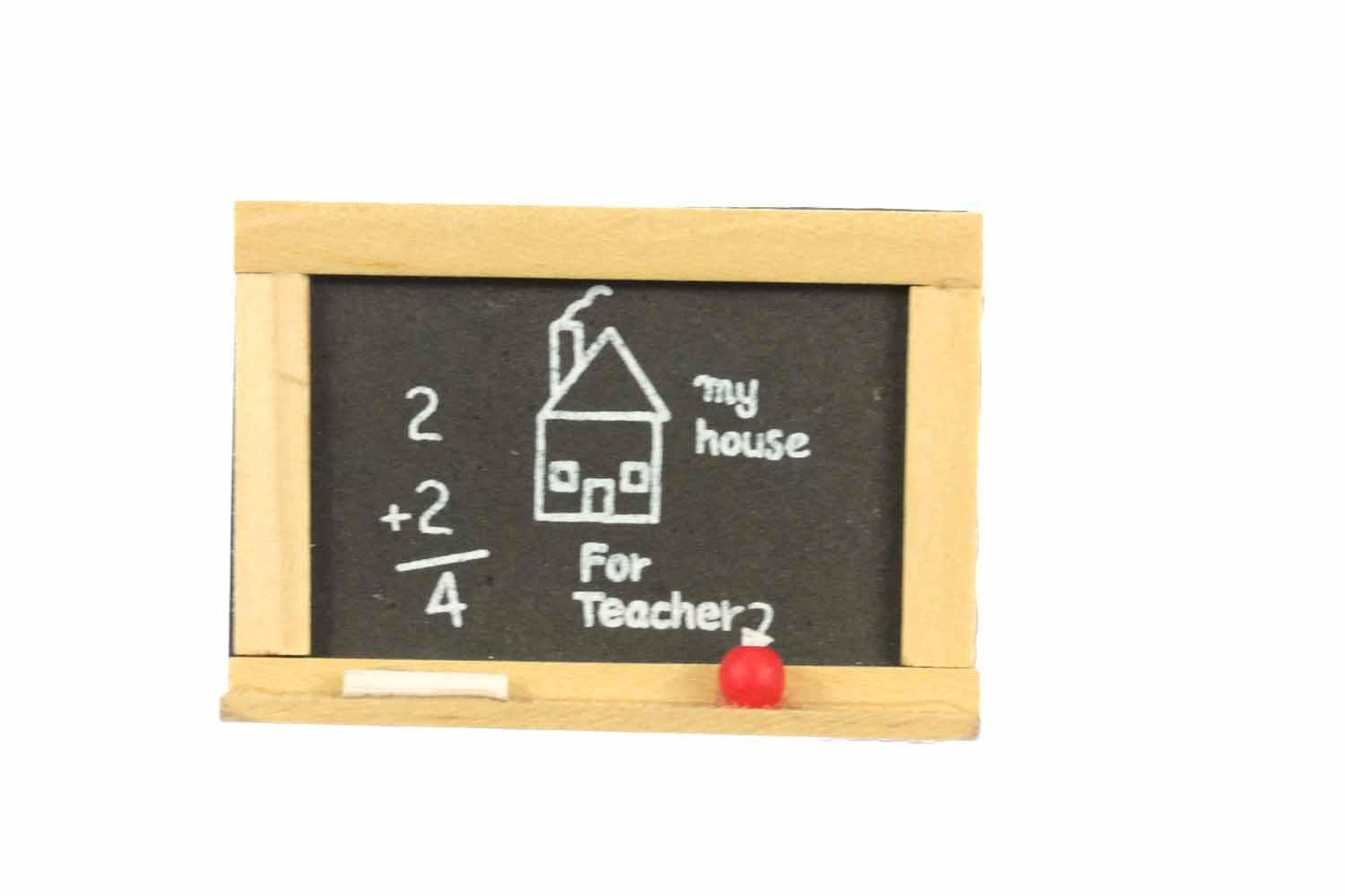 Tafel Brosche Tafelbrosche Schule Lehrer Lehrerin Miniblings Pin Button Holz von Miniblings