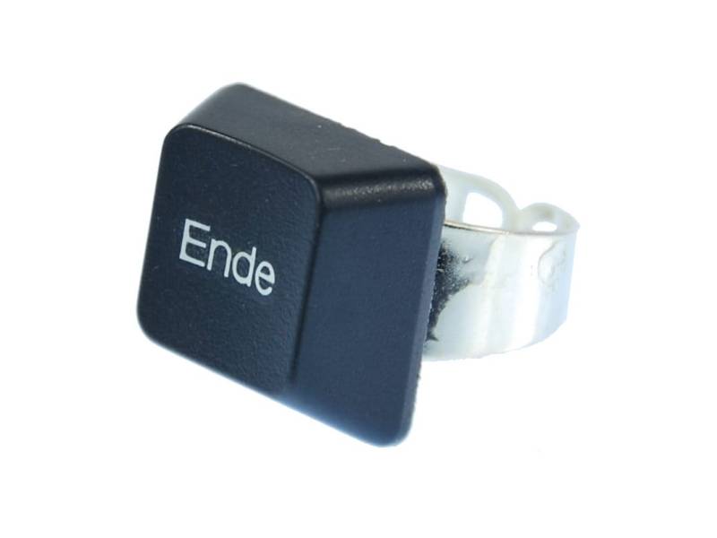 Tastaturring Pc Zeichen Ende Taste Ring Miniblings Computer Individuell Tastatur von Miniblings