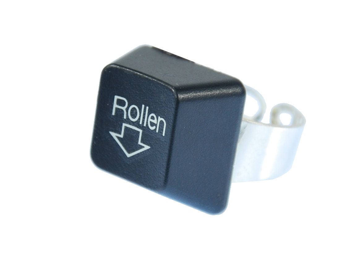 Tastaturring Pc Zeichen Rollen Taste Ring Miniblings Computer Individuell Tastatur von Miniblings