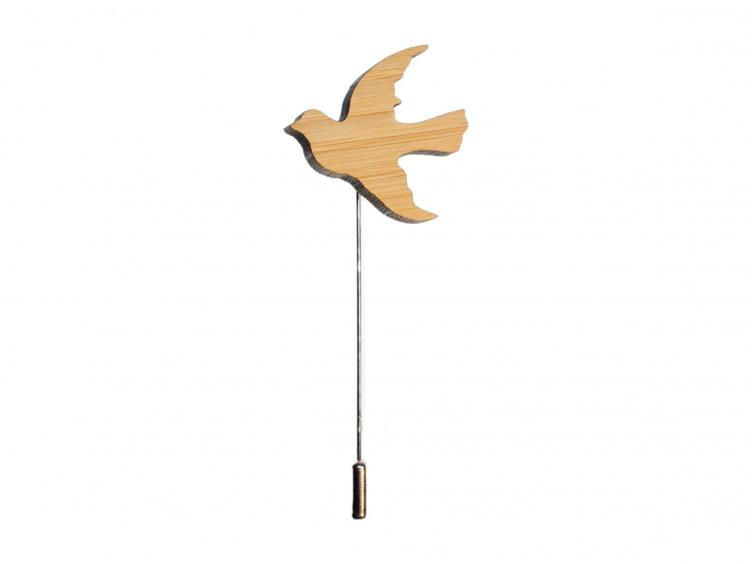Taube Brosche Anstecknadel Krawattennadel Vogel Schwalbe Friedenstaube Holz von Miniblings