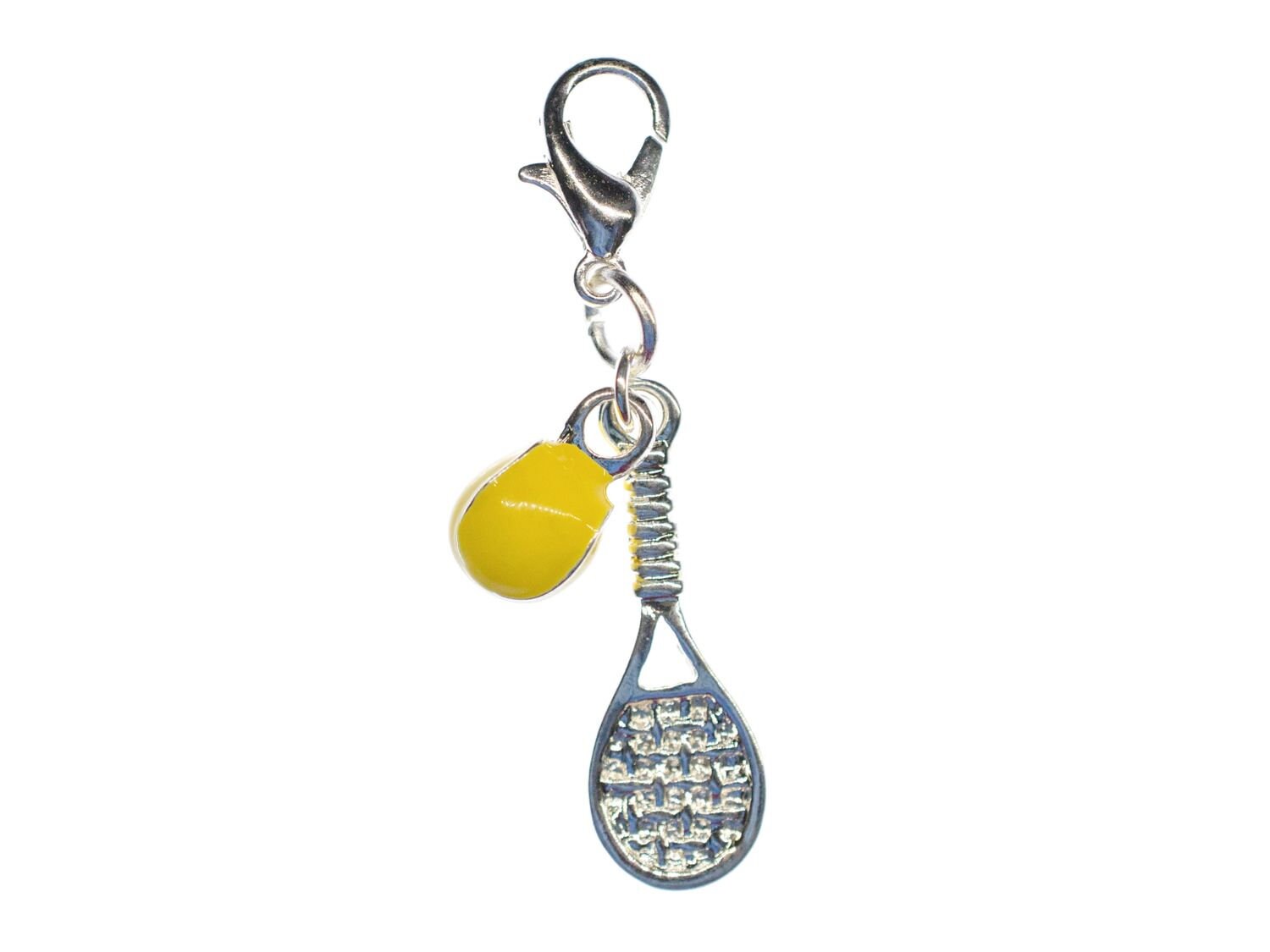 Tennisschläger Und Tennisball Charm Anhänger Miniblings Tennis Emailliert 2Er von Miniblings