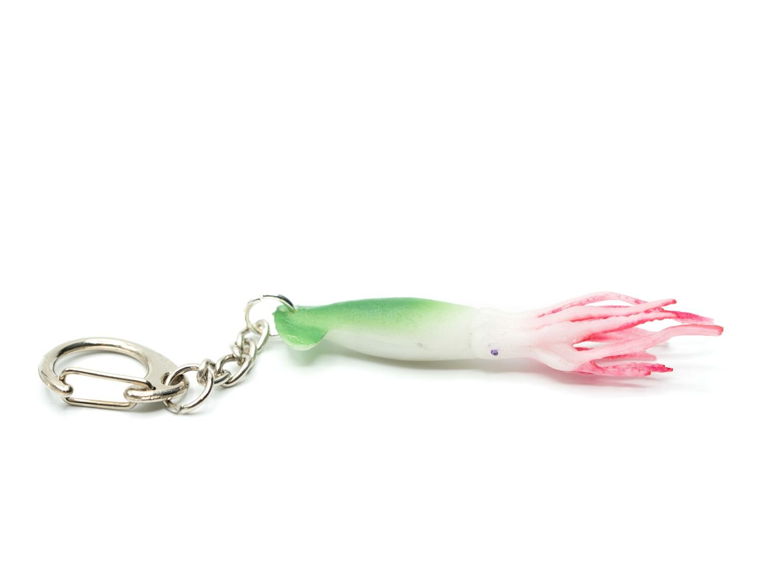 Tintenfisch Schlüsselanhänger Anhänger Schlüsselring Oktopus Sepia Grün Weiß Rot von Miniblings