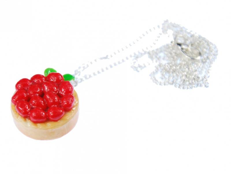 Torte Erdbeertorte Halskette Kette Miniblings Erdbeeren Kuchen Süß 60cm Torte Erdbeertorte Halskette Kette Miniblings Erdbeeren Kuchen Süß 60cm von Miniblings