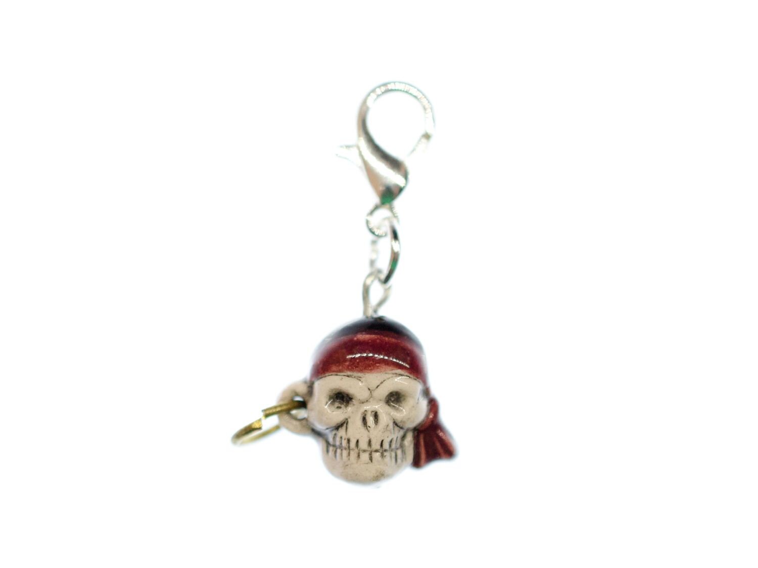 Totenkopf Charm Anhänger Bettelarmband Miniblings Pirat Halloween Schädel von Miniblings