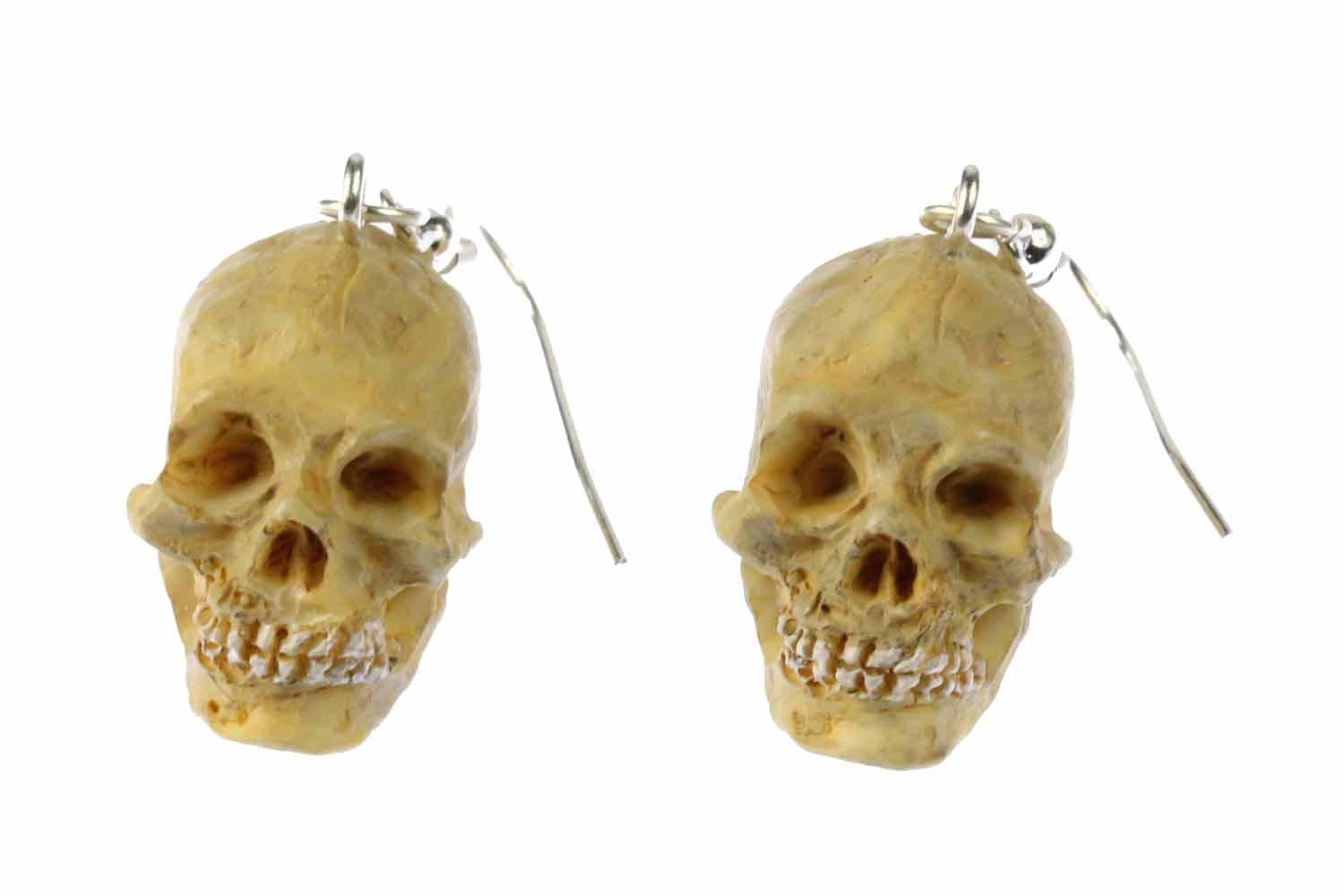 Totenkopf Totenschädel Ohrringe Miniblings Hänger Halloween Skull Schädel von Miniblings