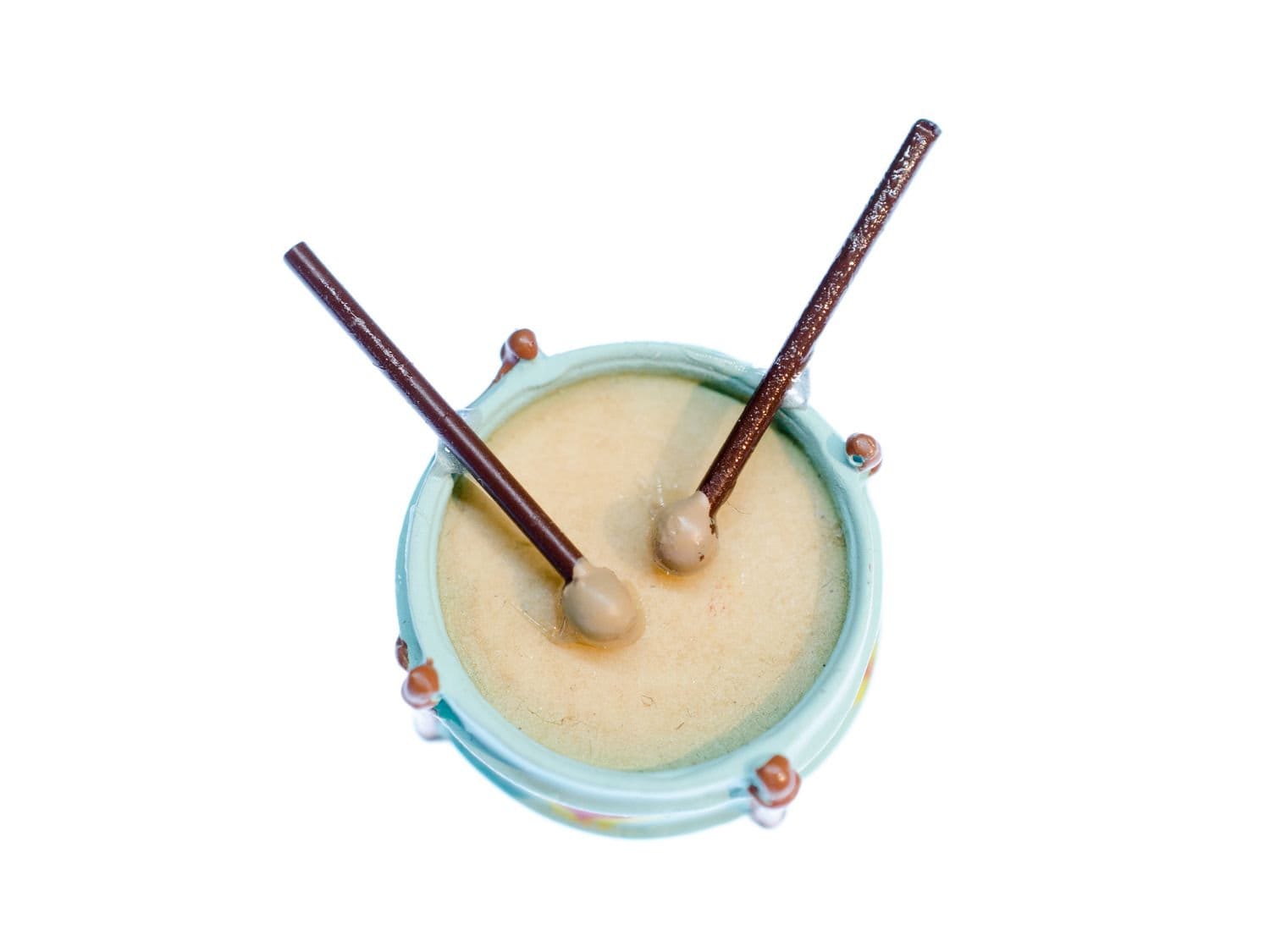 Trommel Brosche Miniblings Pin Anstecker Instrument Musik Blechtrommel Kinder 3D von Miniblings