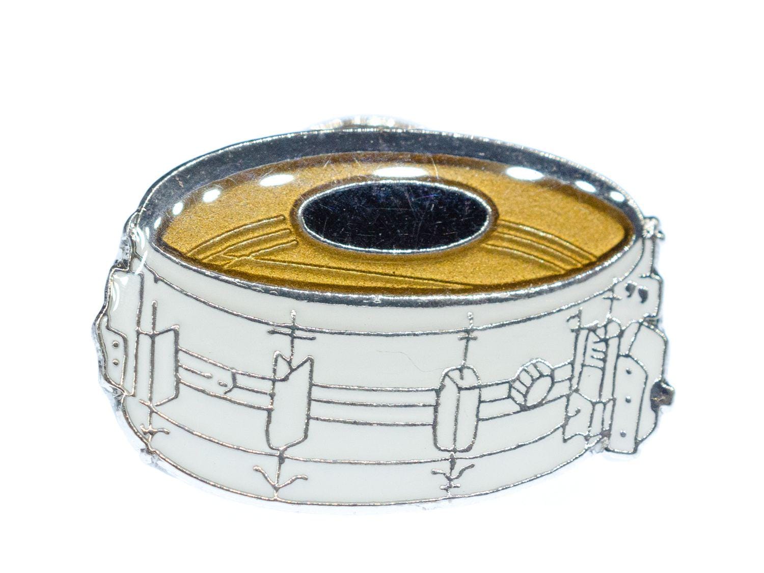 Trommel Snare Drum Brosche Miniblings Anstecknadel Percussion Musiker Musik Pin von Miniblings