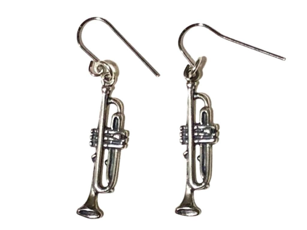 Trompeten Ohrringe Miniblings Hänger Trompete Instrument Musik 925 Echtsilber Trompeten Ohrringe Miniblings Hänger Trompete Instrument Musik 925 Echtsilber von Miniblings