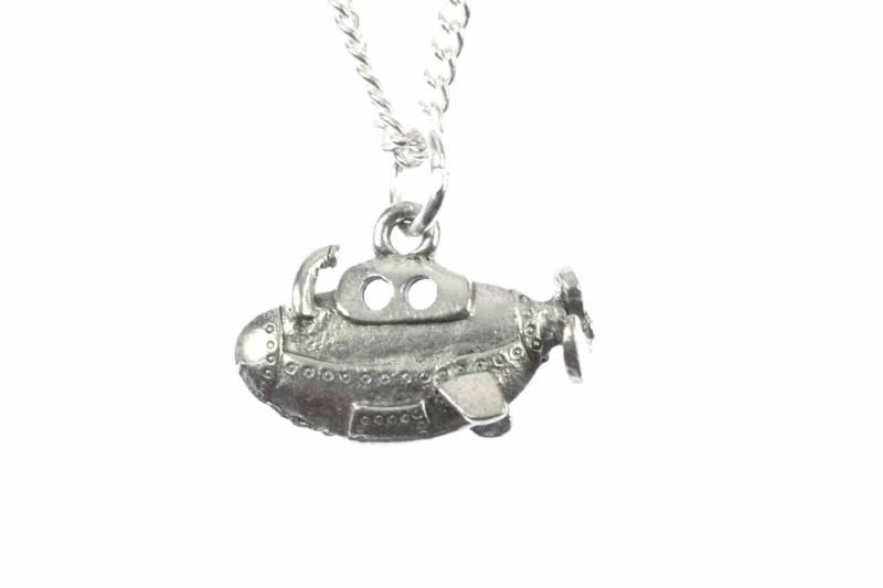 U-Boot Kette Halskette Miniblings 45cm Uboot Boot Schiff Yellow Submarine Verslb von Miniblings