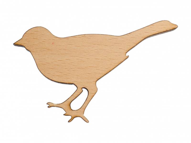 Vogel Brosche Anstecknadel Miniblings Amsel Meise Spatz Singvogel Bird Holz von Miniblings