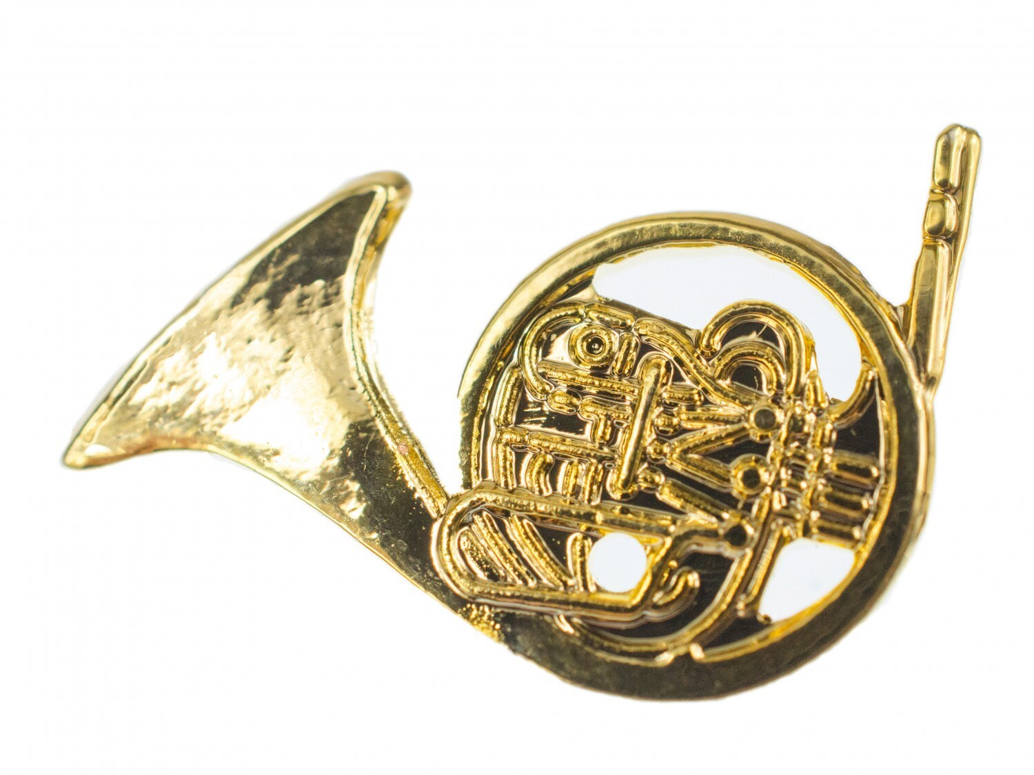 Waldhorn Brosche Miniblings Pin Anstecker Blasinstrument Orchester Horn Gld Mini Waldhorn Brosche Miniblings Pin Anstecker Blasinstrument Orchester Horn Gld Mini von Miniblings
