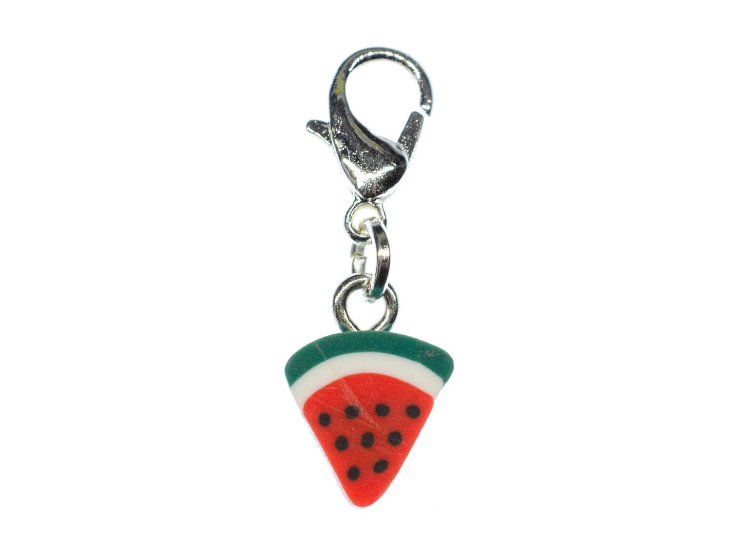 Wassermelone Charm Miniblings Zipper Pull Anhänger Frucht Obst Melone Scheibe von Miniblings