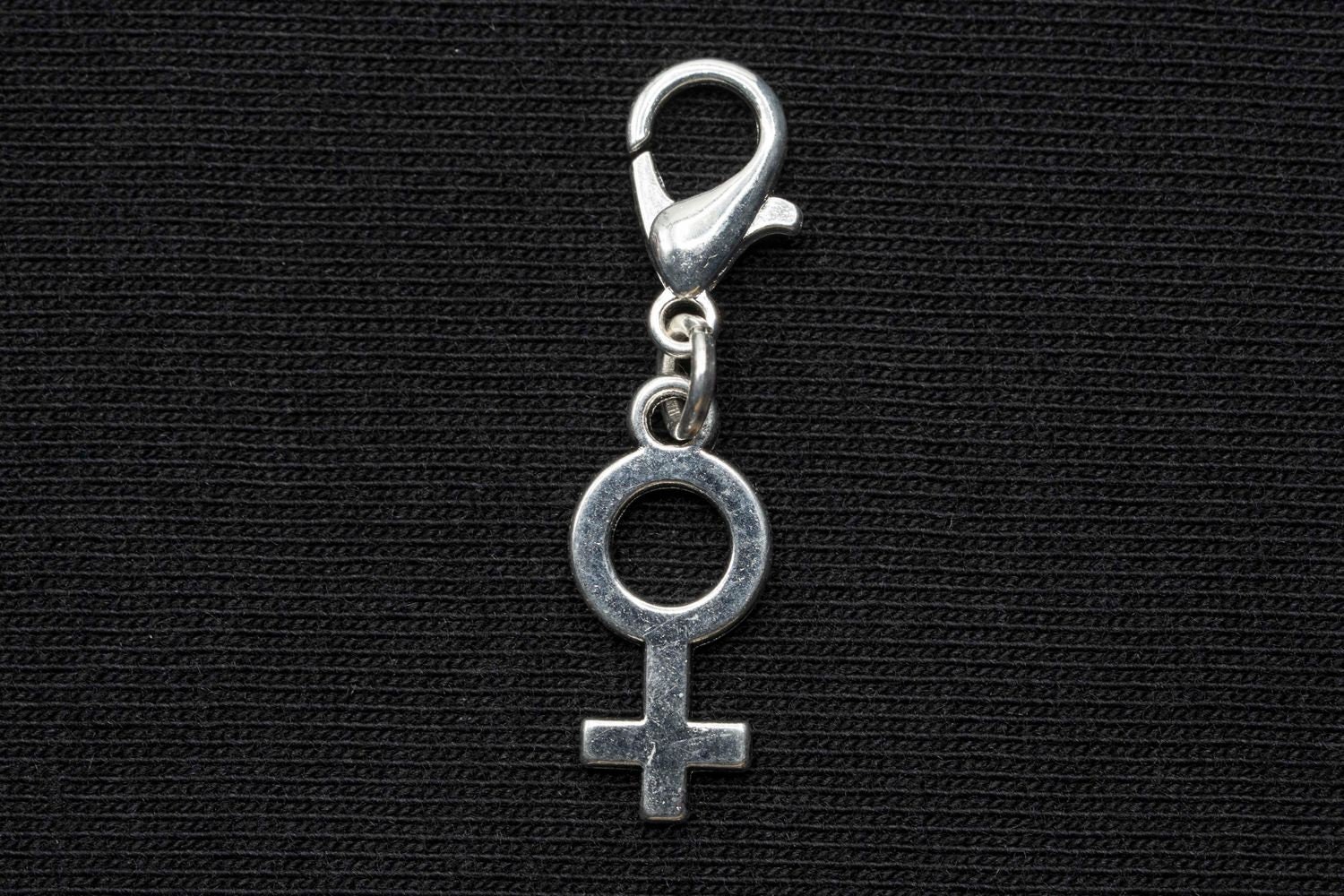 Weibliches Symbol Charm Miniblings Anhänger Frauenpower Lgbtq+ Frau Girl Power von Miniblings