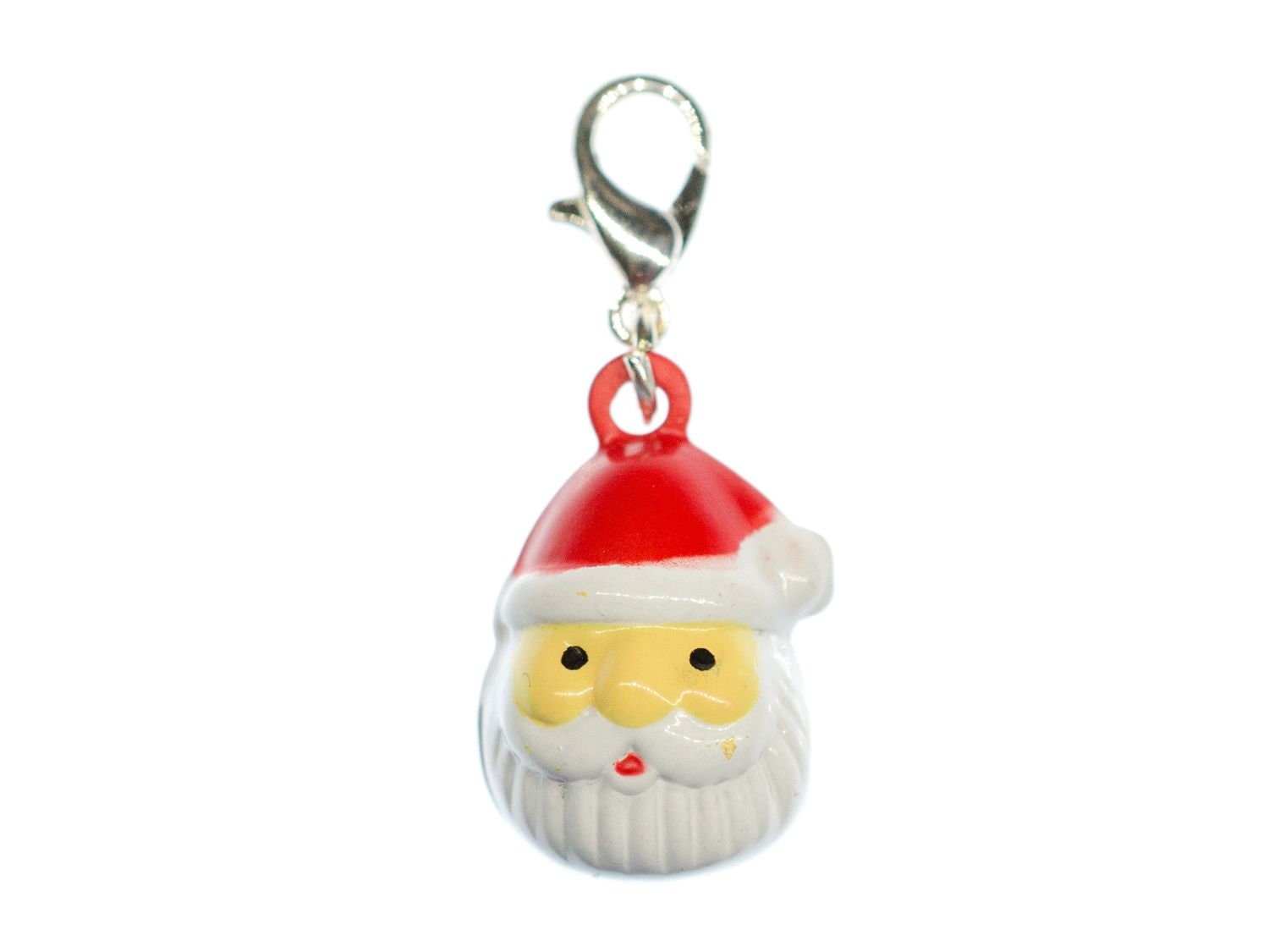 Weihnachtsmann Charm Anhänger Miniblings Glöckchen Weihnachten Nikolaus Kopf von Miniblings