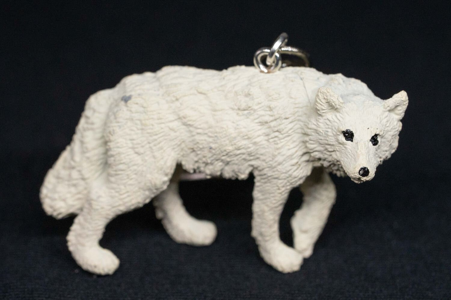 Wolf Schlüsselanhänger Miniblings Anhänger Schlüsselring Weißwolf Polarwolf von Miniblings