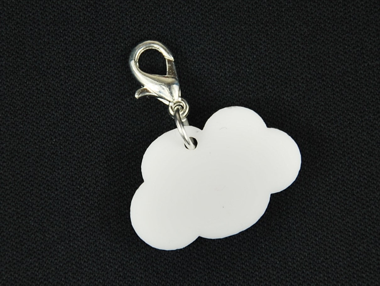 Wolke Charm Anhänger Bettelarmband Miniblings Charms Wolken Cloud Acrylglas von Miniblings