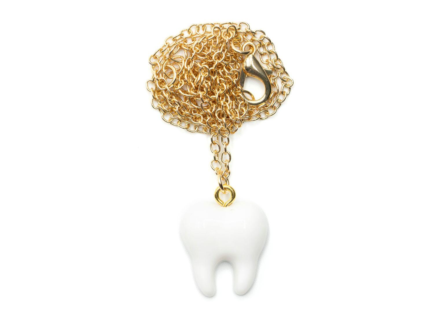 Zahn Kette Miniblings 45cm Anhänger Halskette Zahnarzt Zahnärztin Vergoldet Zahn Kette Miniblings 45cm Anhänger Halskette Zahnarzt Zahnärztin Vergoldet von Miniblings