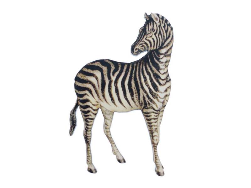 Zebra Bedruckt Brosche Miniblings Anstecknadel Holz Tier Zoo Pferd Afrika von Miniblings