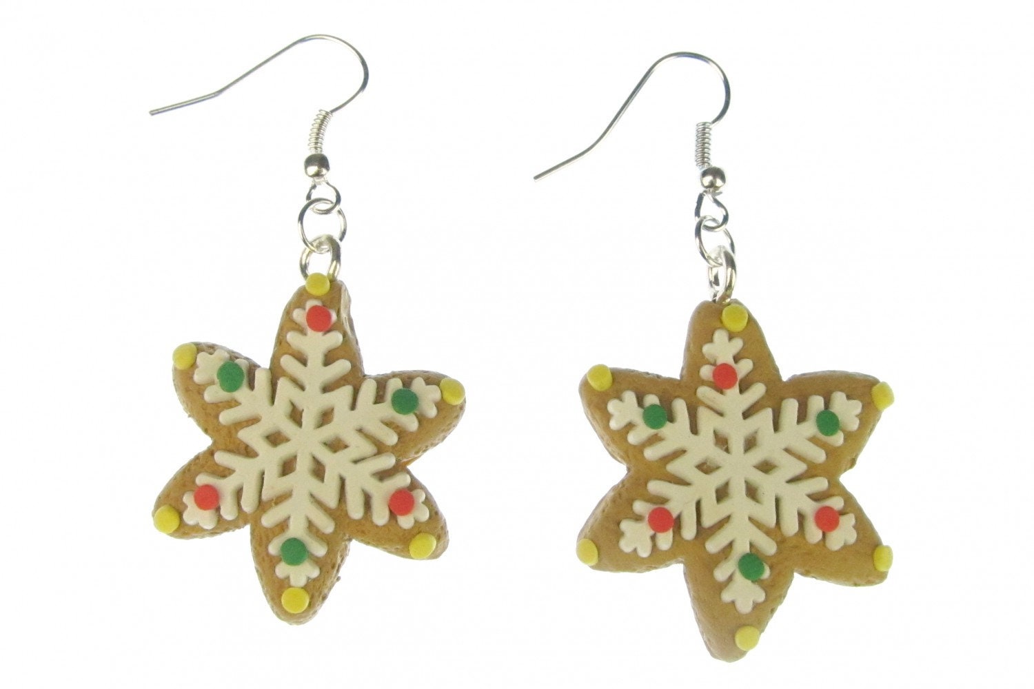 Zimtstern Ohrringe Miniblings Weihnachten Weihnachtsplätzchen Plätzchen Kekse von Miniblings