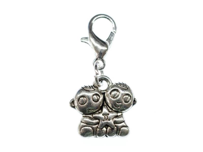 Zwilling Charm Miniblings Anhänger Bettelanhänger Sternzeichen Horoskop Klein von Miniblings