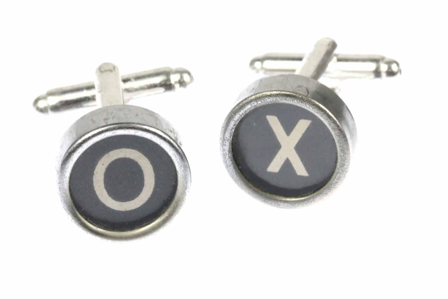 x + O Manschettenknöpfe Vintage Schreibmaschinentaste Miniblings Tic Tac Toe Swz x + O Manschettenknöpfe Vintage Schreibmaschinentaste Miniblings Tic Tac Toe Swz von Miniblings