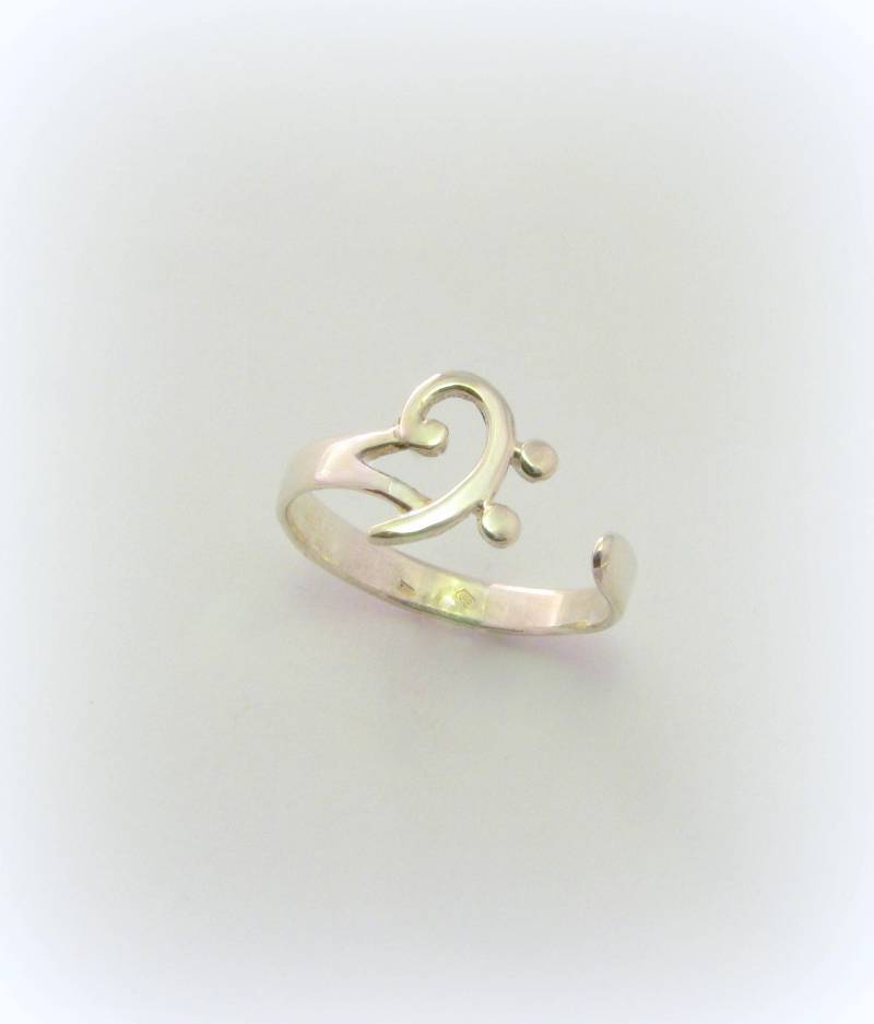 Silber Bass Schlüsselring von MinicsigaJewellery