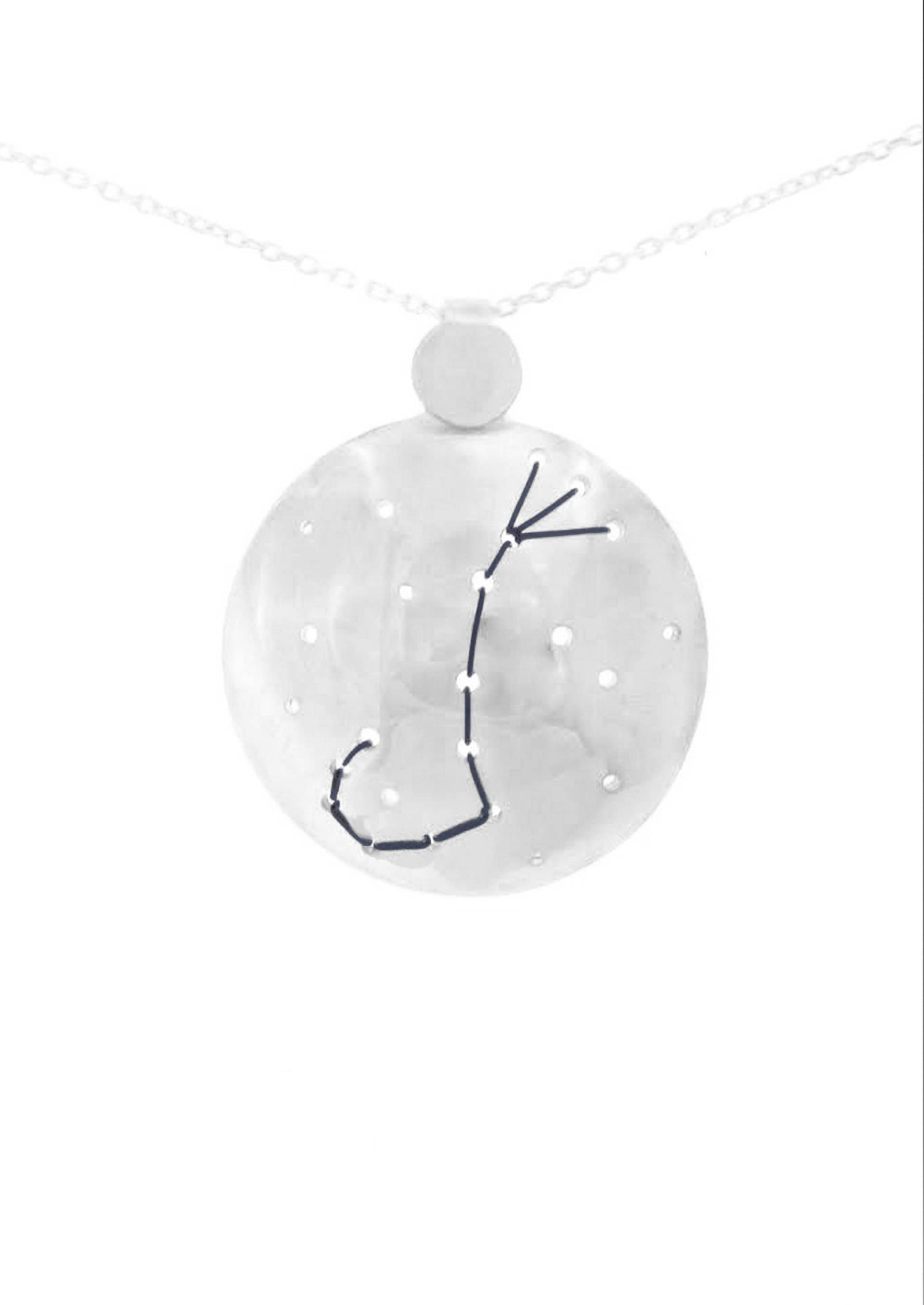 Skorpion Konstellation Anhänger, Tierkreis Zeichen von MinicsigaJewellery