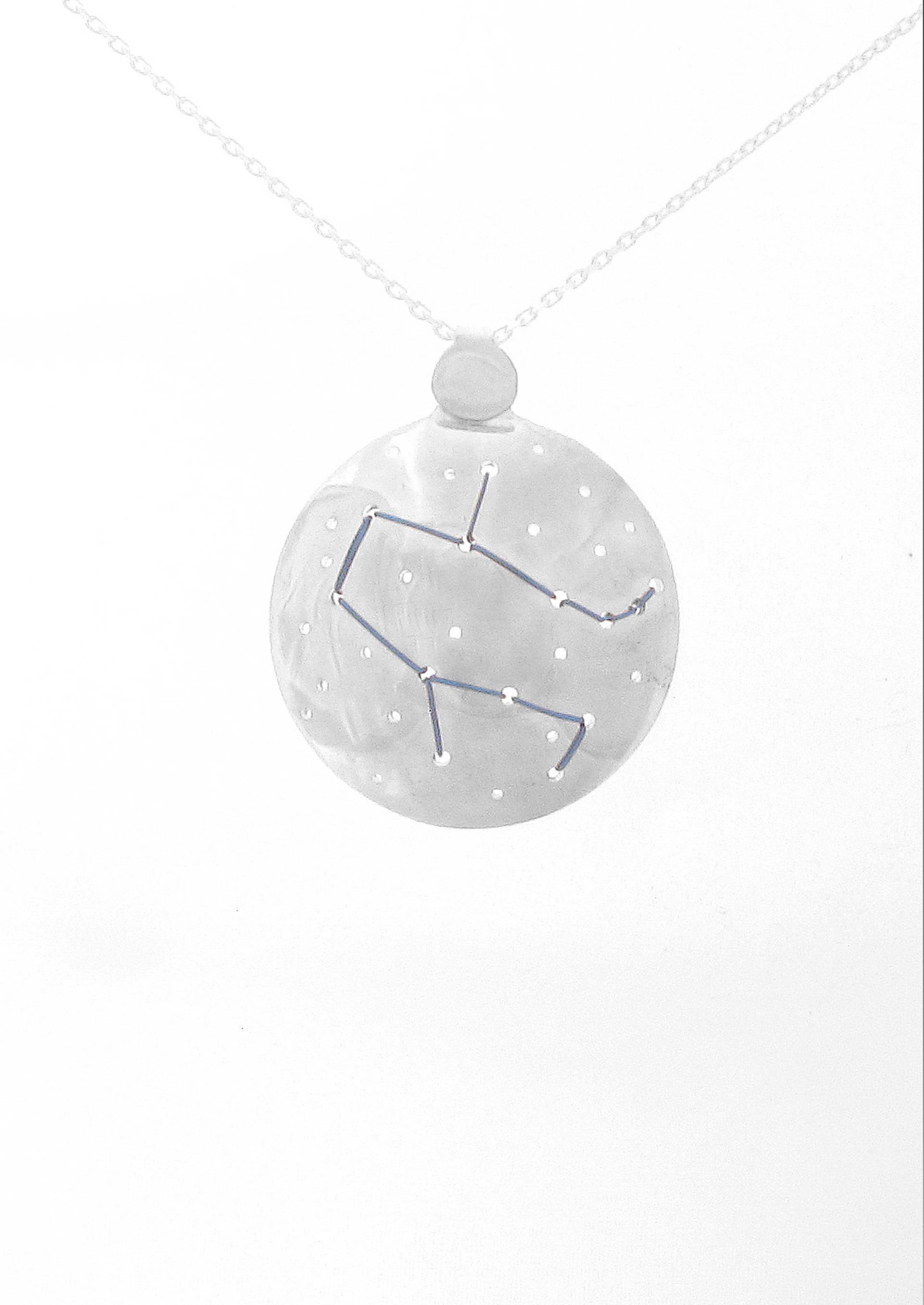 Zwillinge Konstellation Anhänger, Gemini Tierkreis Zeichen von MinicsigaJewellery