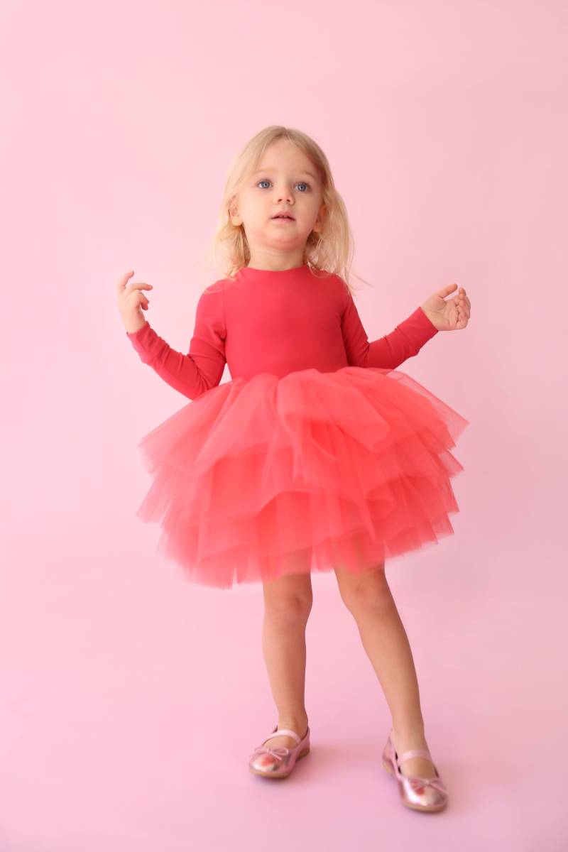 Luna Coral Tutu Kleid von MinilunaUK