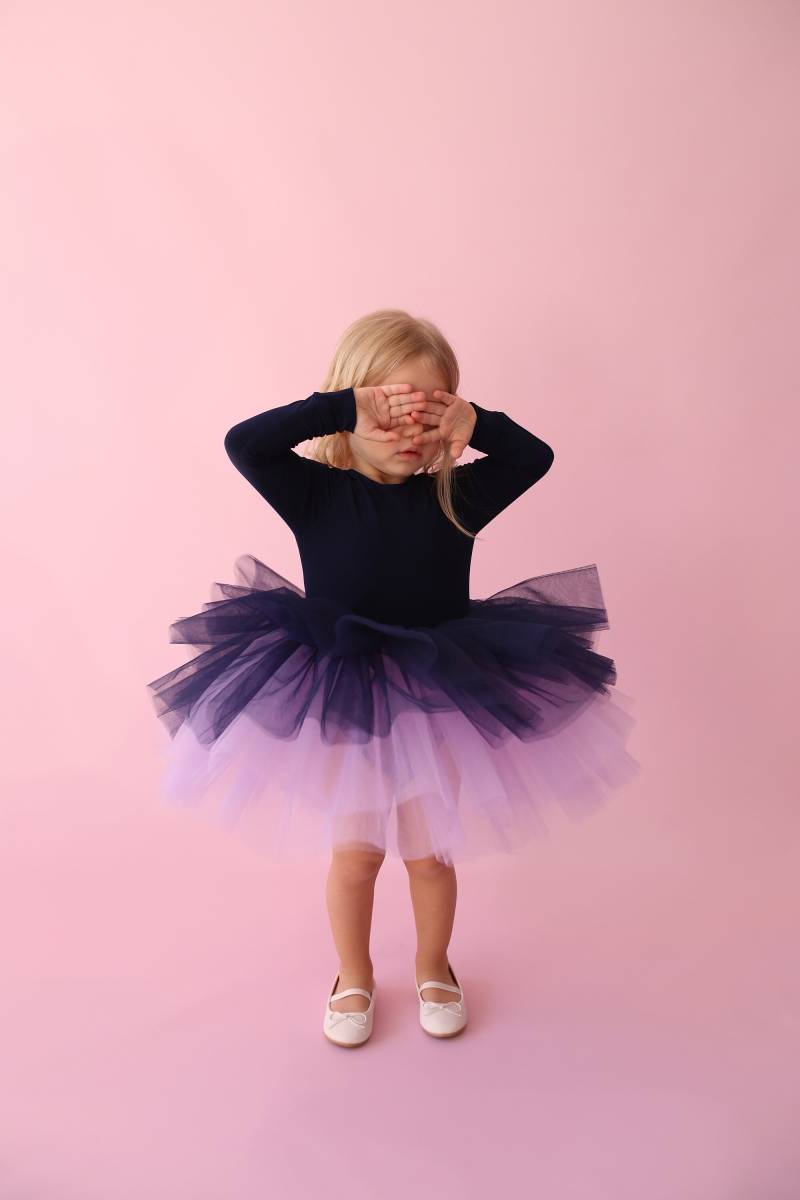 Luna Navy & Lila Ombre Tutu Kleid von MinilunaUK