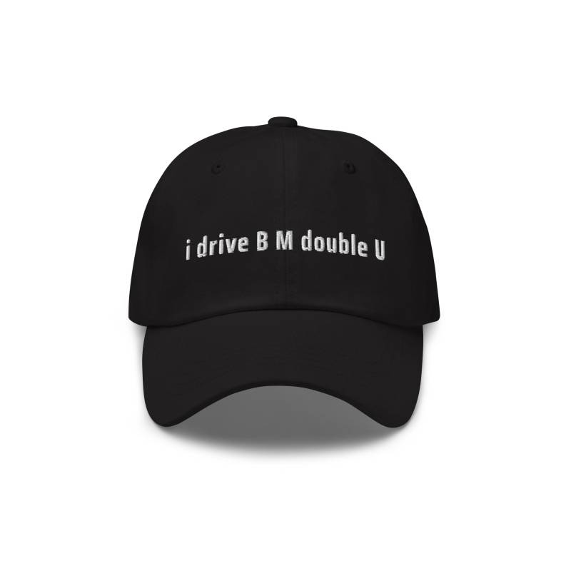 I Drive B.m.w Embroidered Dad Hat - Adjustable Corduroy Cap, Funny Meme Gift von MinimalInspiriert