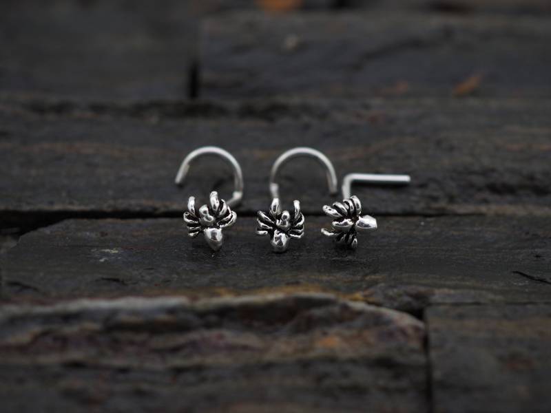 Kleine Spinne Sterling Silber Nase Stud Insekt Nasenloch Schmuck Kleine Spinne Sterling Silber Nase Stud Insekt Nasenloch Schmuck von MinimalJewelrybyJK