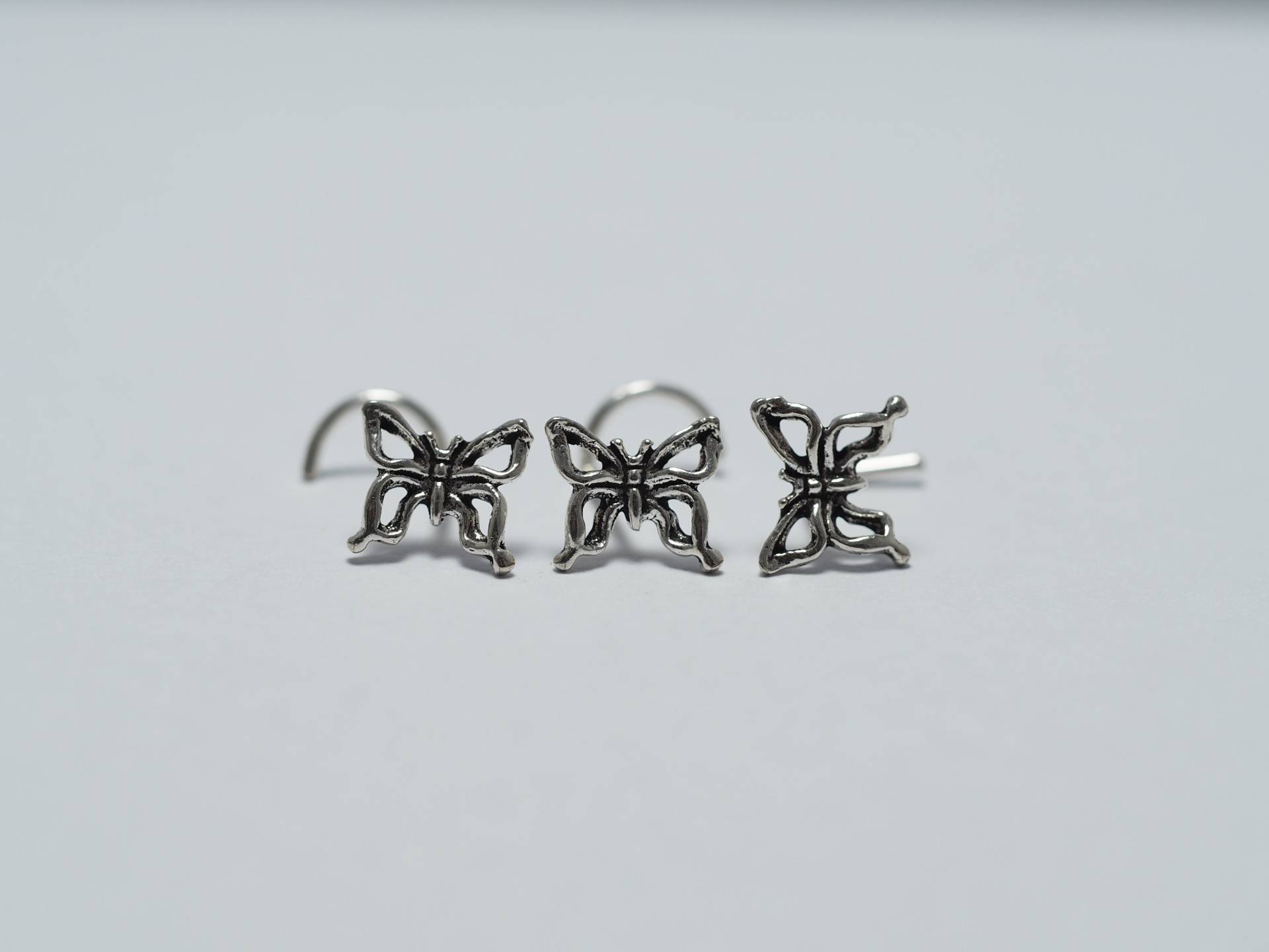 Schmetterling Sterlingsilber Nasenstecker 20/18 Gauge Body Piercing Schmetterling Sterlingsilber Nasenstecker 20/18 Gauge Body Piercing von MinimalJewelrybyJK