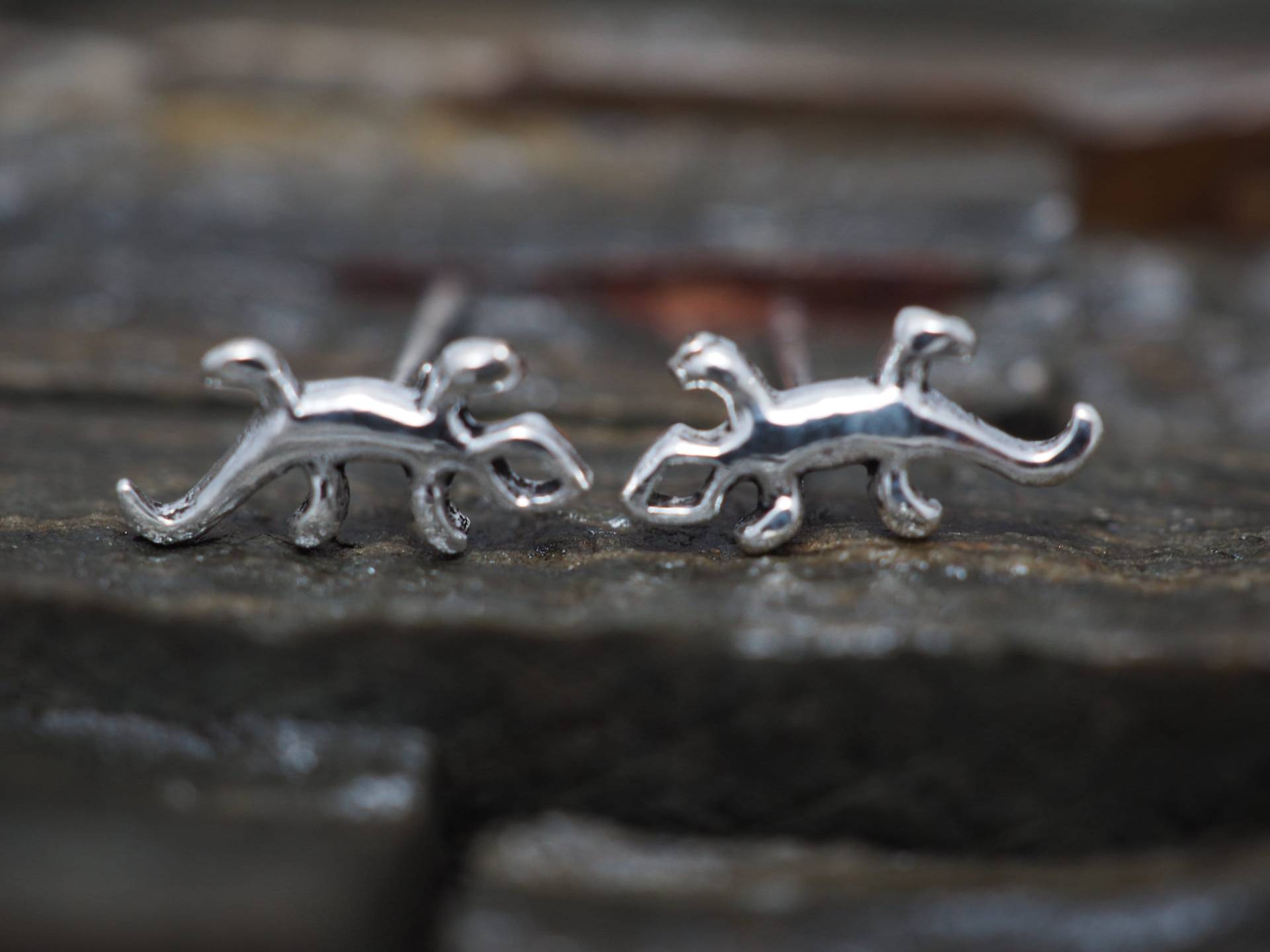 Silber Eidechse Ohrstecker Gecko Salamander Neuheit Schmuck Ohrringe Reptil Silber Eidechse Ohrstecker Gecko Salamander Neuheit Schmuck Ohrringe Reptil von MinimalJewelrybyJK