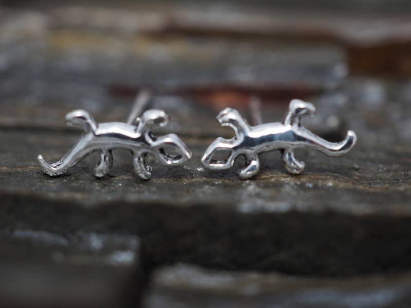 Silber Eidechse Ohrstecker Gecko Salamander Neuheit Schmuck Ohrringe Reptil Silber Eidechse Ohrstecker Gecko Salamander Neuheit Schmuck Ohrringe Reptil von MinimalJewelrybyJK