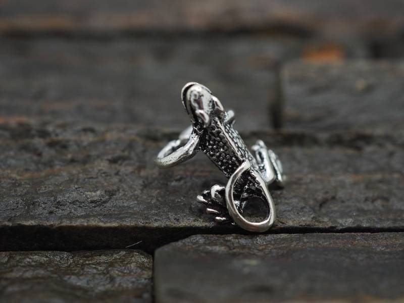 sterling Silber Chamäleon Ohrmanschette Verstellbarer, Nicht Durchbohrender Gecko-Schmuck sterling Silber Chamäleon Ohrmanschette Verstellbarer, Nicht Durchbohrender Gecko-Schmuck von MinimalJewelrybyJK