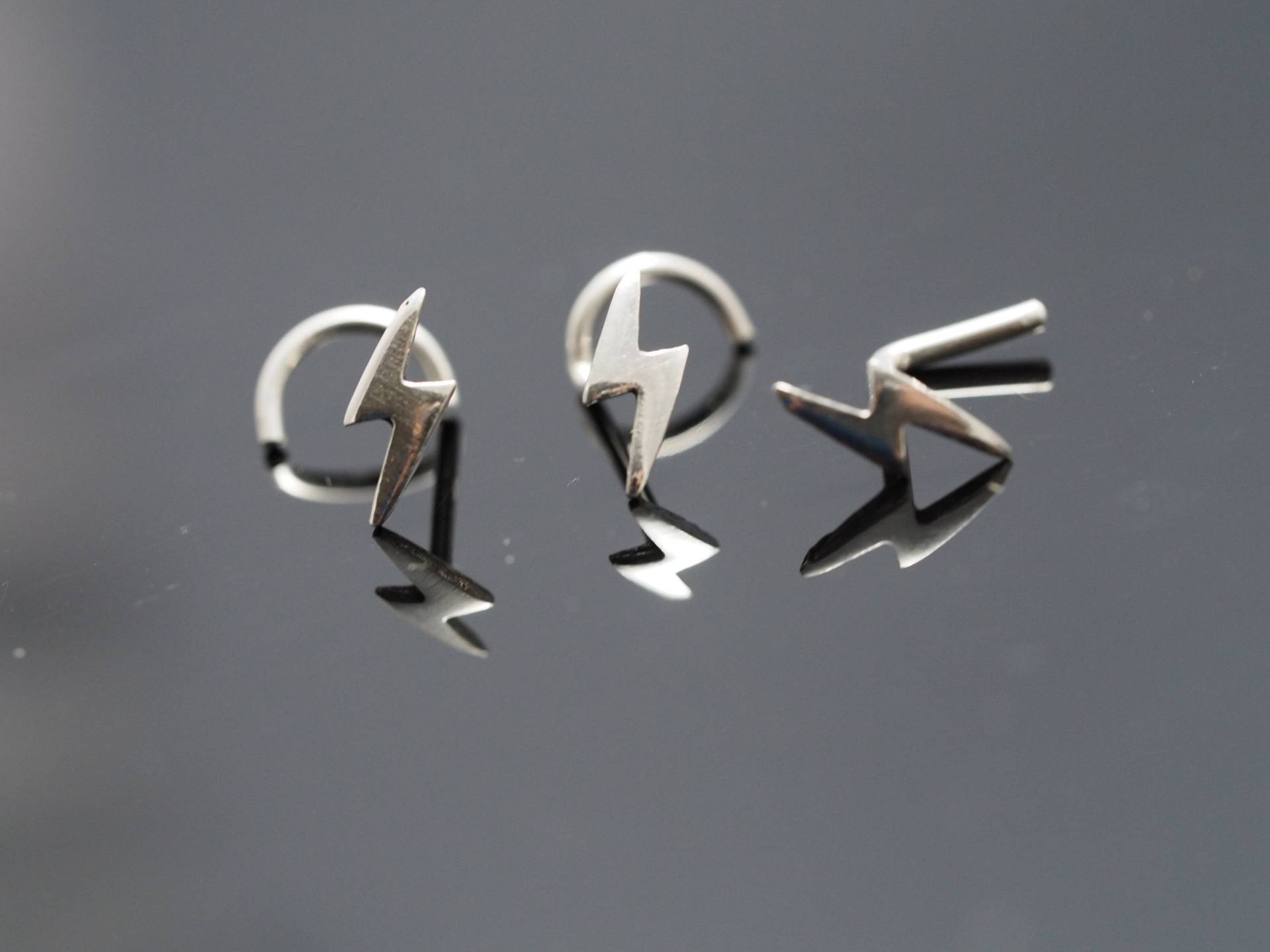 sterling Silber Donner Nasenstecker 18-20 Gauge Piercings Schmuck sterling Silber Donner Nasenstecker 18-20 Gauge Piercings Schmuck von MinimalJewelrybyJK